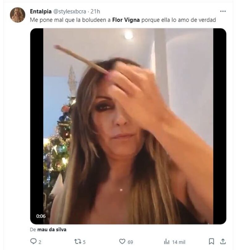 Occhiamin es real y los memes apuntan a Flor Vigna: “Una flor por otra flor”