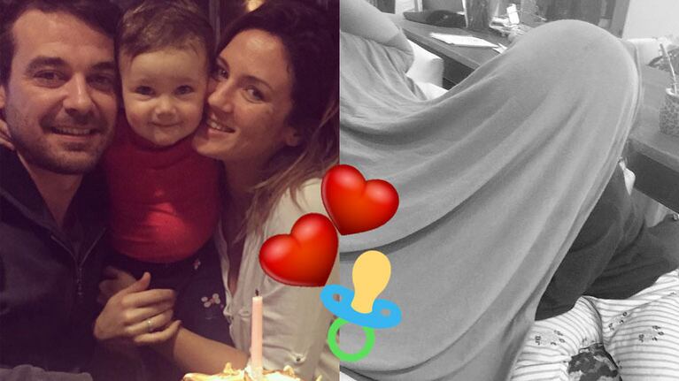 Olivia Alfonso y la foto más tierna con la pancita de Paula Chaves: “Charla de hermanos”