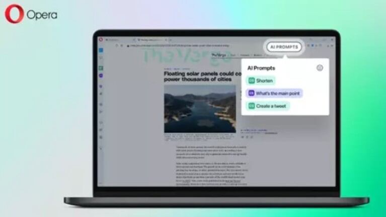 Opera incorpora a sus navegadores de escritorio dos nuevas herramientas de IA generativa