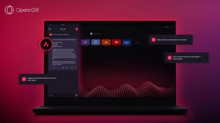 Opera introduce su servicio de IA Aria en el navegador para gamers Opera GX