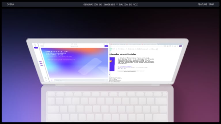 Opera One ahora puede generar imágenes y leer en voz alta respuestas de texto.
