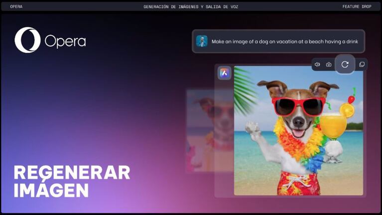 Opera presenta un avance esperado por todos en Aria, vinculado a las imágenes y la capacidad de responder