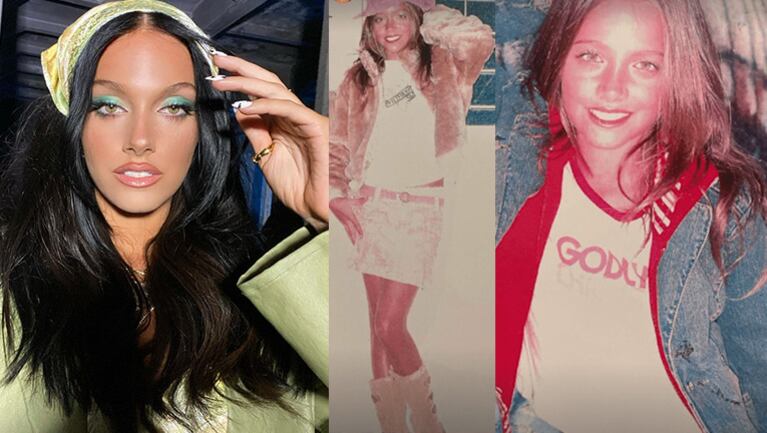 Oriana compartió fotos de sus primeras producciones de moda.