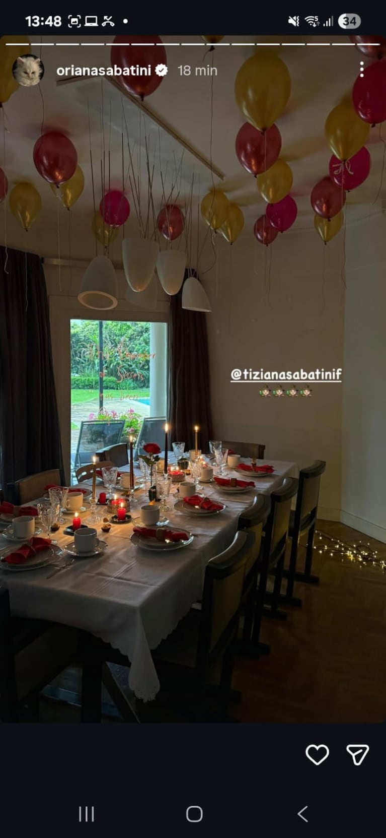 Oriana Sabatini celebró el baby shower de su beba en camino (Foto: Instagram/@orianasabatini).