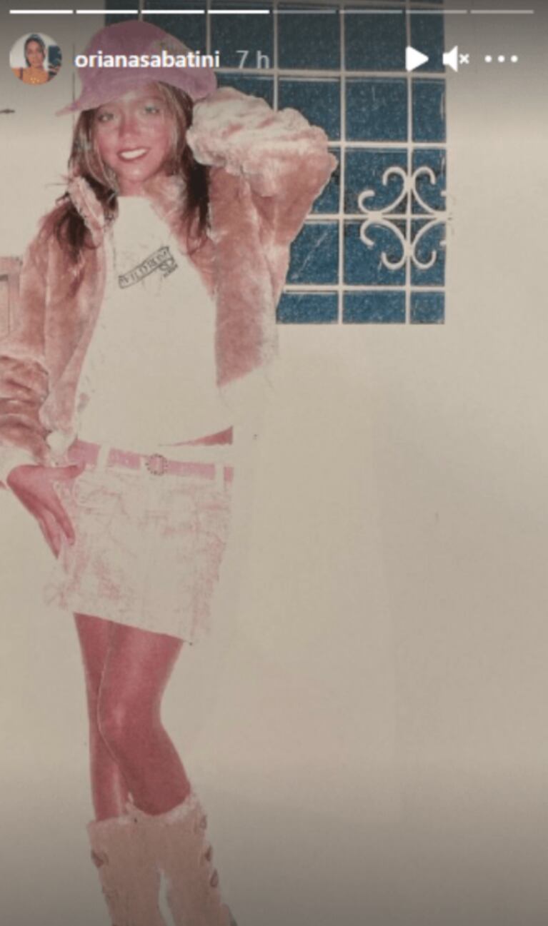 Oriana Sabatini compartió sus primeras producciones como modelo, cuando era niña: "Me encontré con unas joyitas"