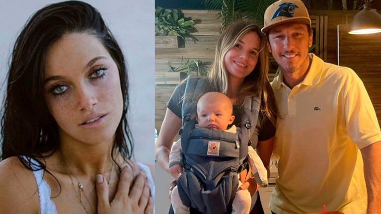 Oriana Sabatini conoció al bebé de Pico Mónaco y quedó fascinada.