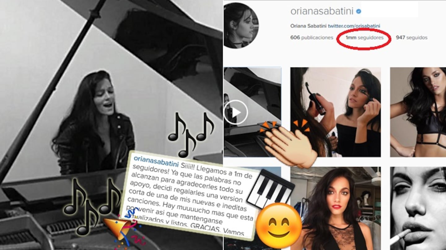 Oriana Sabatini llegó al millón en Instagram (Foto: Instagram)