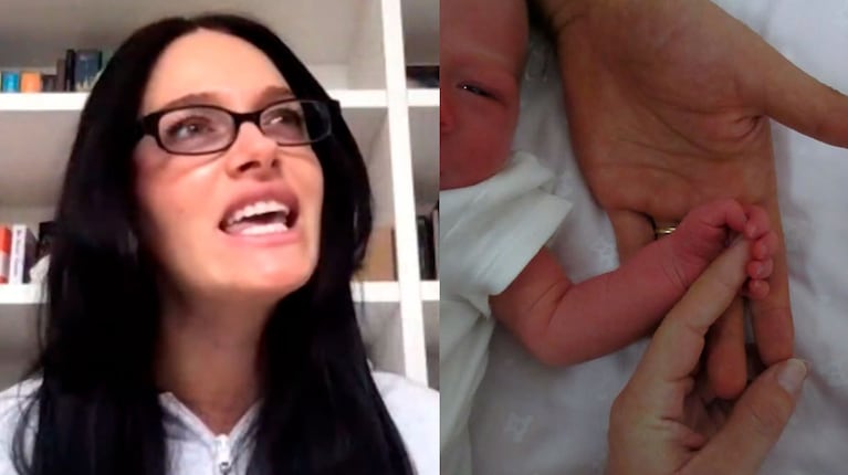 Oriana Sabatini reveló que entró en trabajo de parto en el estadio de la Roma, viendo un partido de Dybala (Captura de Olga e Instagram)