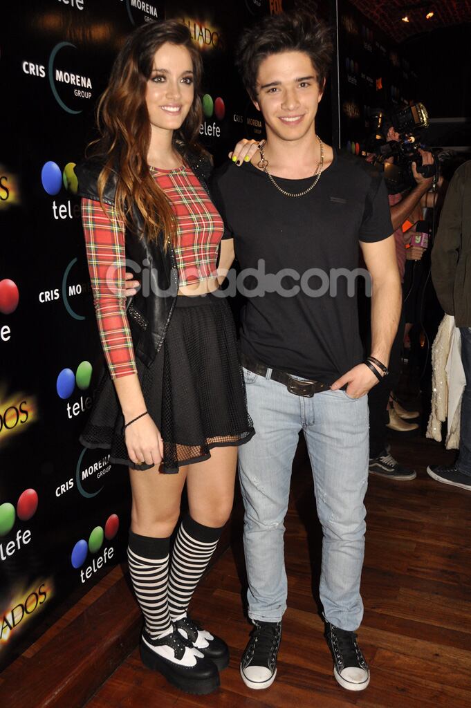 Oriana Sabatini y Julián Serrano en la presentación de la segunda temporada de Aliados. (Foto: Jennifer Rubio - Ciudad.com)