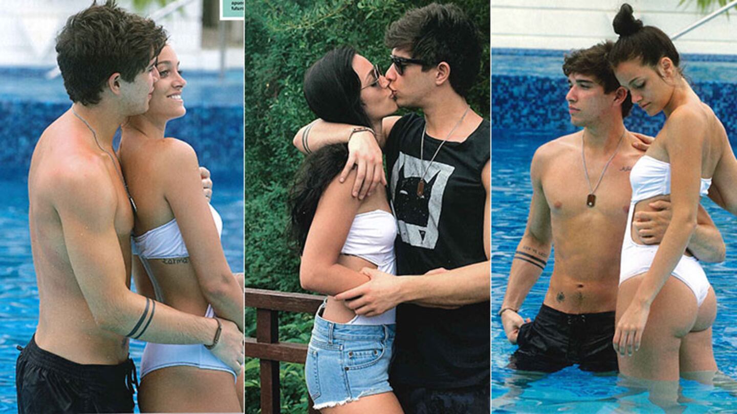 Oriana Sabatini y Julián Serrano, súper enamorados en México (Foto: revista Caras)