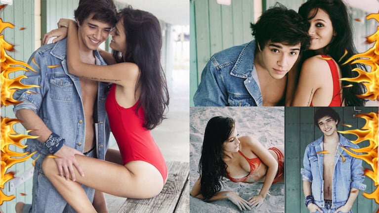 Oriana Sabatini y Julián Serrano, súper sexies en Miami (Fotos: Instagram). 