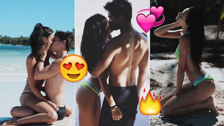 Oriana Sabatini y Julián Serrano, una parejita súper hot en las playas de Punta Cana