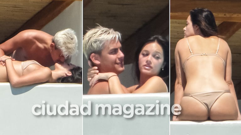 Oriana Sabatini y Paulo Dybala, apasionados en Grecia. Foto: Grosby Group