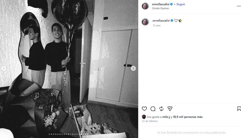 Ornella Scalisi, la novia de Milo J (Fotos de Instagram)