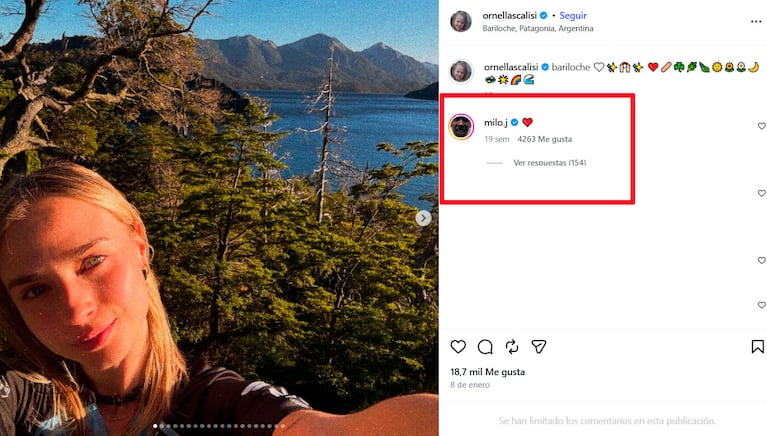 Ornella Scalisi, la novia de Milo J (Fotos de Instagram)