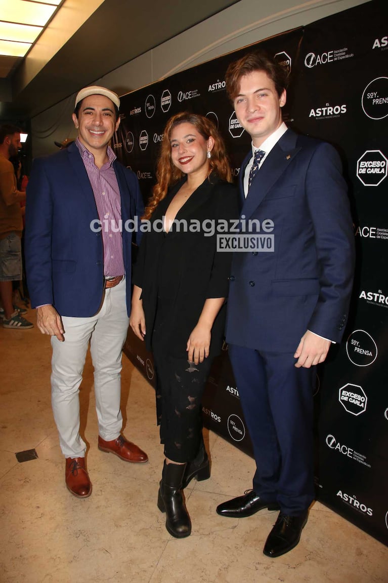 Oscar Lajad, Antonella Misenti y Lucas Gerson de Cuando Frank conoció a Carlitos (Foto: Movilpress)