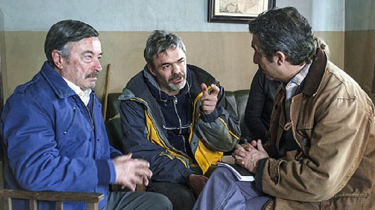Oscar Martínez, Sebastián Borensztein y Ricardo Darín.