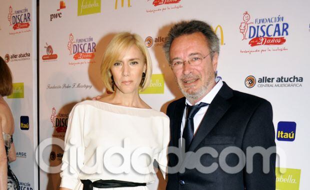 Oscar Martínez y Marina Borensztein en la gala de Discar. (Foto: Jennifer Rubio)