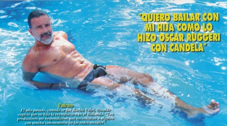 Osvaldo Laport, lomazo en sunga a los 60 y el secreto de su físico: "Dejé las harinas y hago gimnasia con elásticos en la pileta"