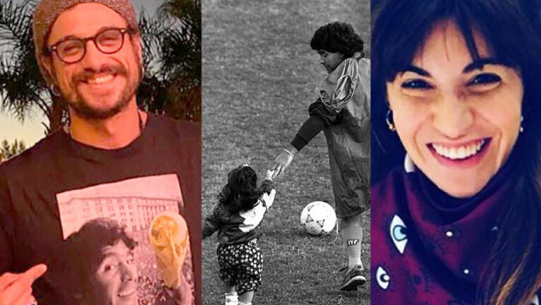 Osvaldo le dedicó a Gianinna una tierna foto retro con Diego por su cumple.