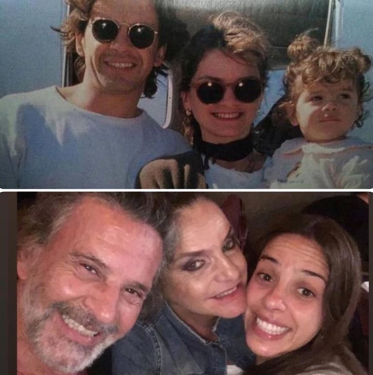 Osvaldo y Viviana junto a su hija Jazmín (Foto: Instagram / vivisaezok)