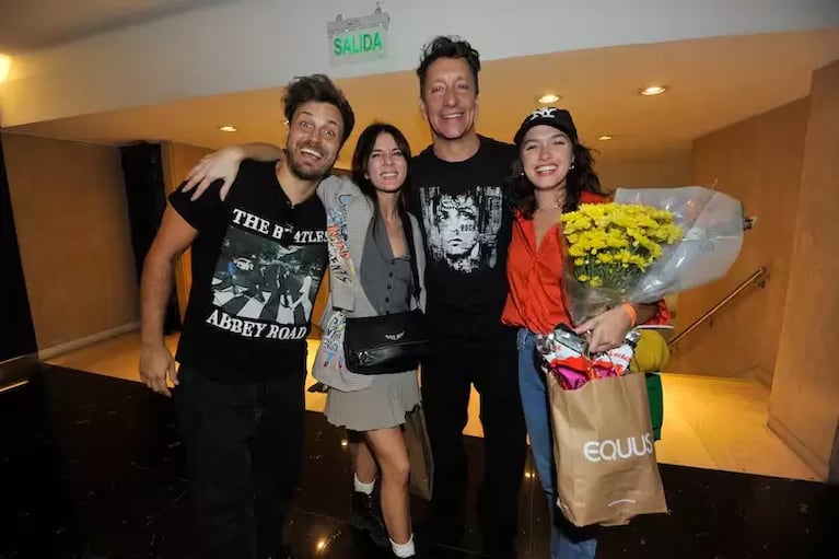 Otros tiempos: Andrés Gil, Gime Accardi, Nico Vázquez y Cande Vetrano. Una amistad que se rompió