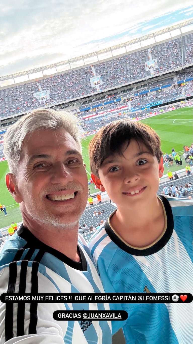 Páblo "Chato" Prada y su hijo Valentín (Foto: Instagram)