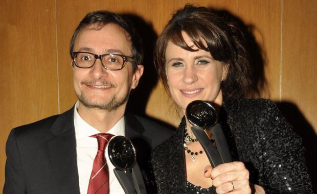 Pablo Culell y Nancy Dupláa: la alegría de los Graduados, grandes ganadores (Foto: Jennifer Rubio).