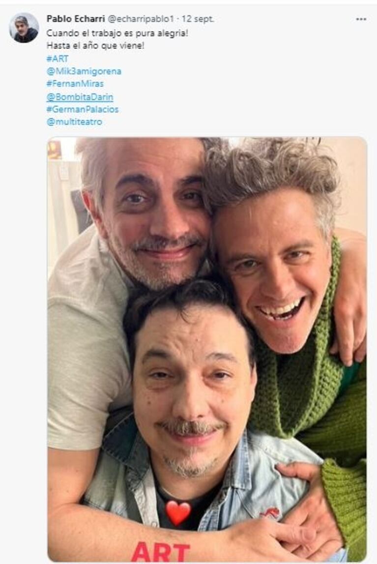 Pablo Echarri desmintió estar atravesando un serio problema de salud