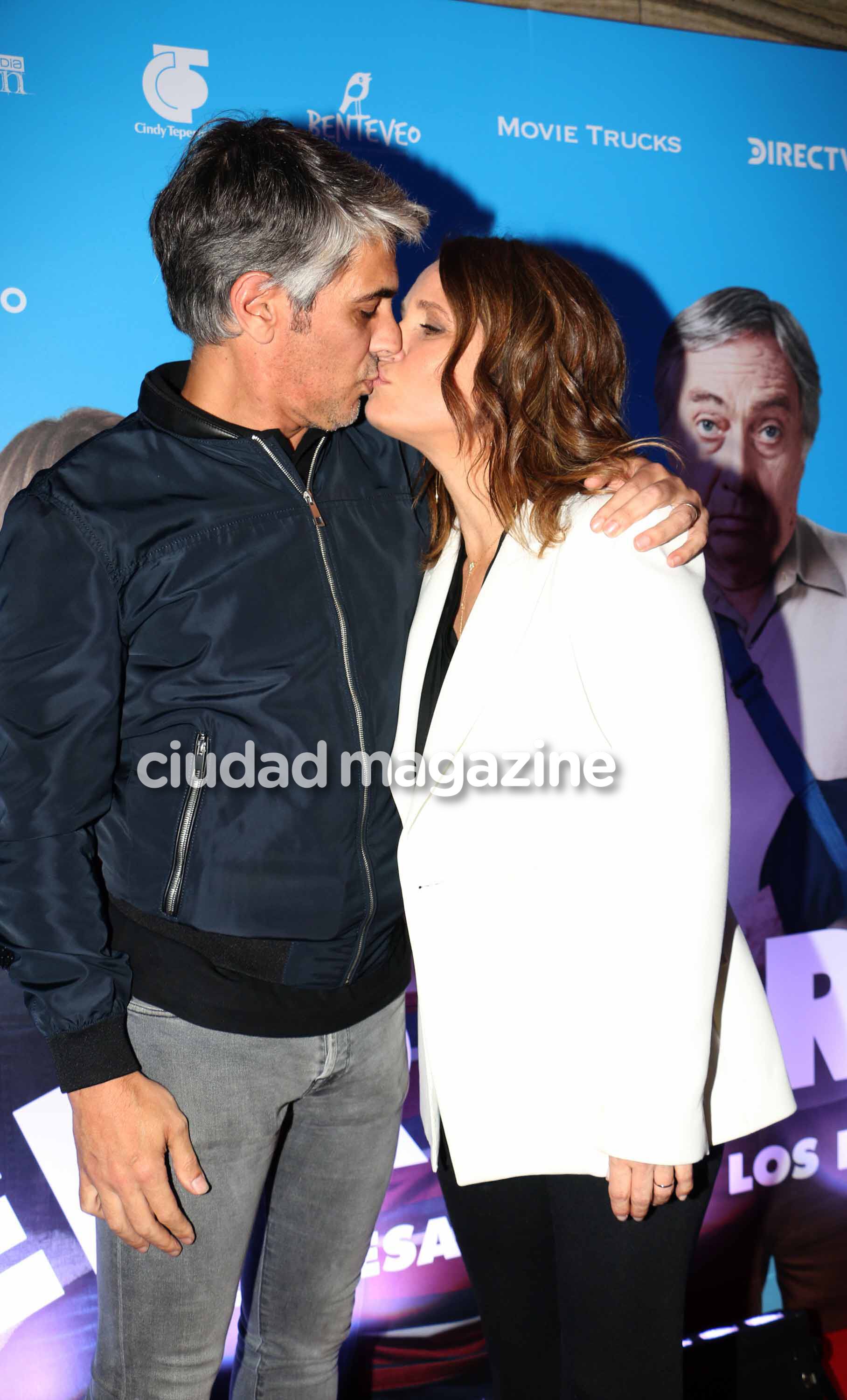 Pablo Echarri, juntos en el estreno de El retiro. Foto: Movilpress