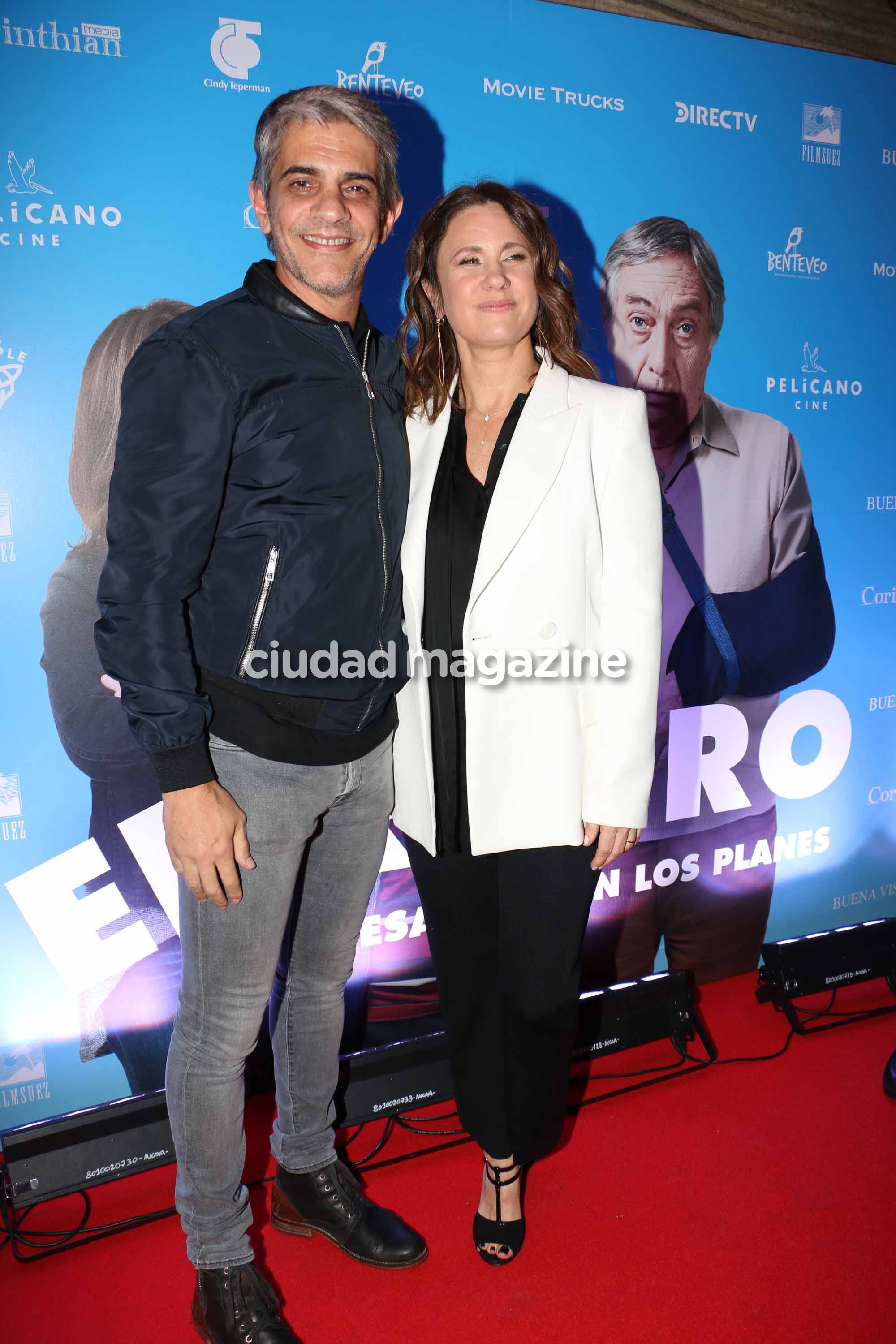 Pablo Echarri, juntos en el estreno de El retiro. Foto: Movilpress