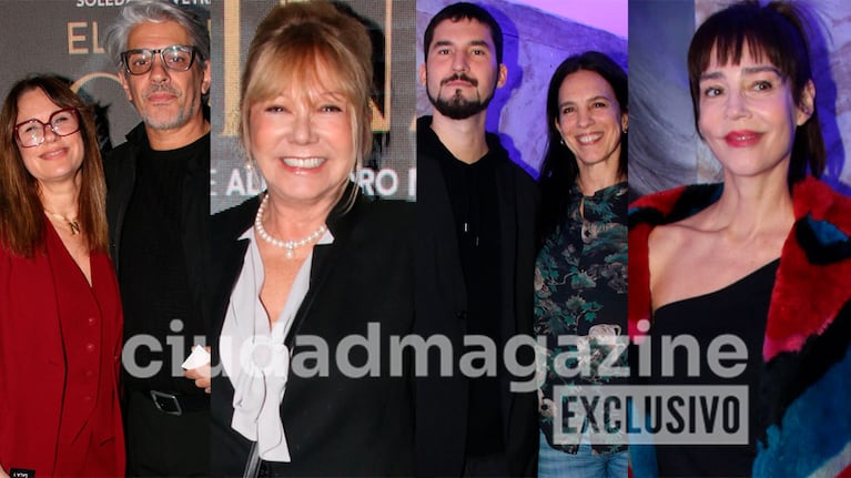 Pablo Echarri, Nancy Dupláa, Soledad Silveyra, Fran Tinelli, Paula Robles y Paola Krum en el estreno del documental de China Zorrilla (Fotos: Movilpress).