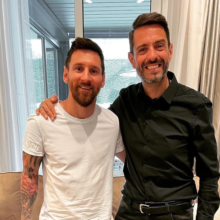 Pablo Giralt con Lionel Messi (Instagram)