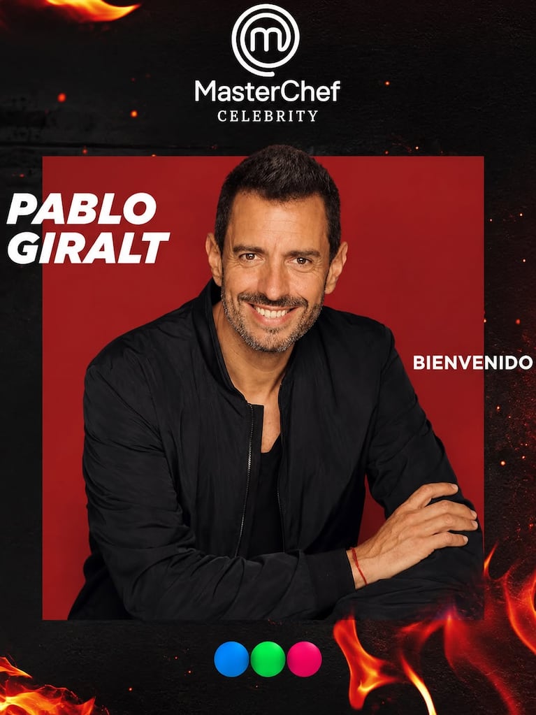 Pablo Giralt en MasterChef Celebrity (Foto: Instagram @masterchefargentina)