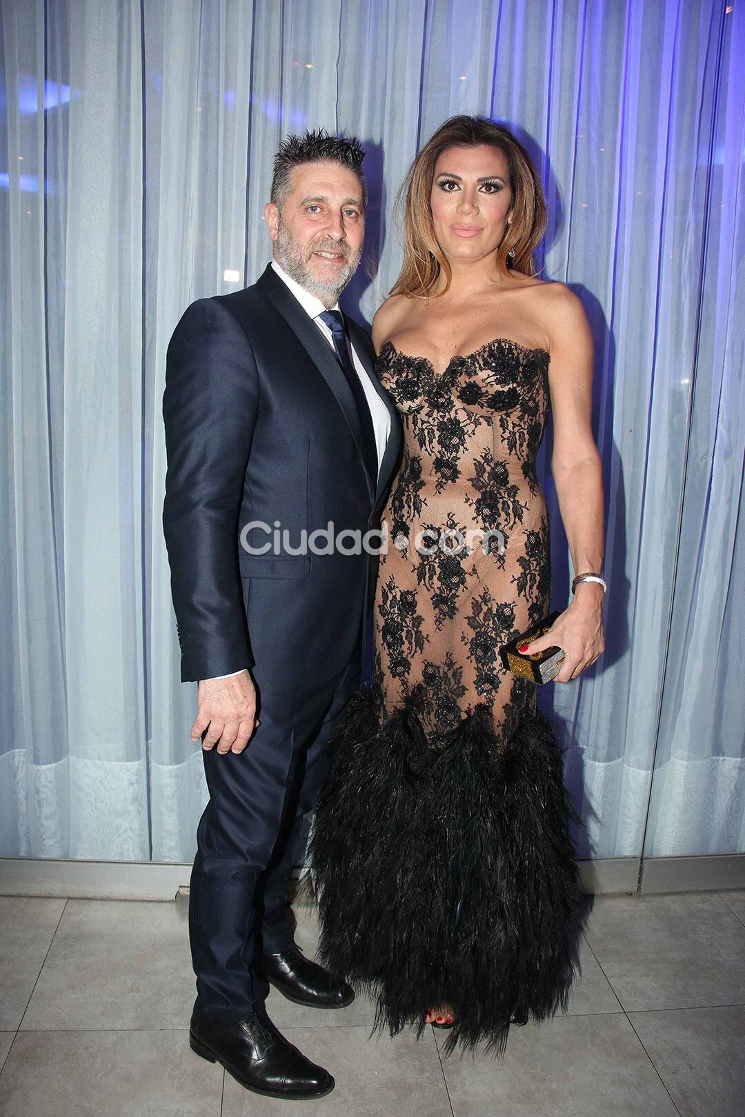 Pablo Goycochea y Florencia de la Ve en el evento de la Casa del Teatro. (Foto: Ciudad.com - Movilpress)