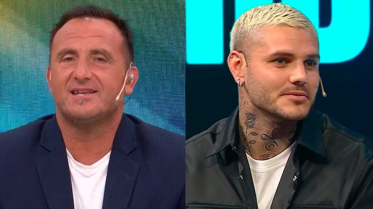 Pablo Gravellone y Mauro icardi (Fotos: capturas eltrece)