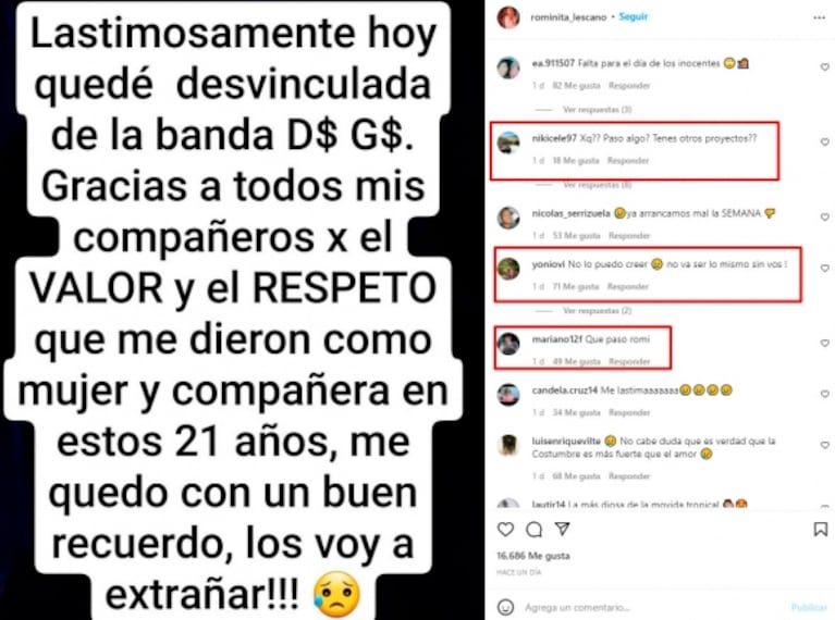 Pablo Lescano sufre la furia de los fans de Damas Gratis por desvincular a Romina: "¿Por qué echaste a tu hermana?"