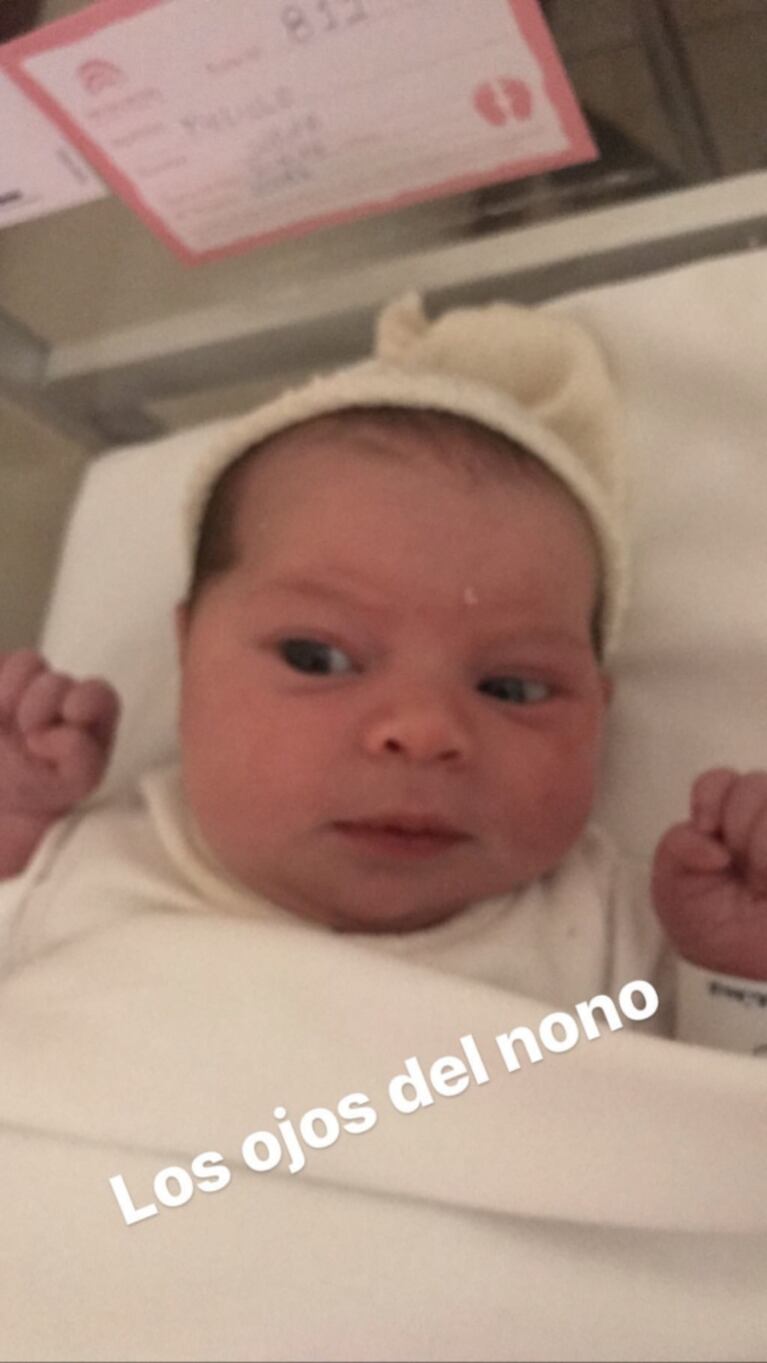 Pablo Melillo mostró la carita de Juana, la beba que tuvo con Mariana Brey: "Los ojos del nono"