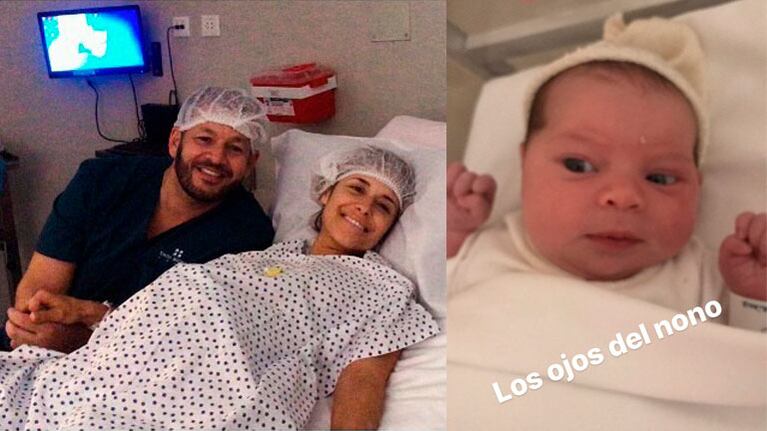 Pablo Melillo mostró la carita de Juana, la beba que tuvo con Mariana Brey: Los ojos del nono