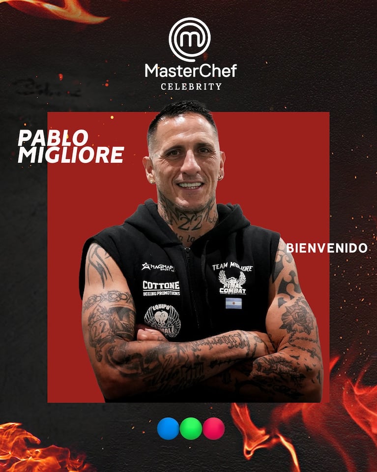Pablo Migliore en MasterChef Celebrity (Foto: Instagram @
masterchefargentina)