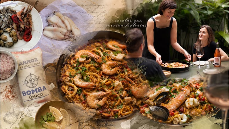 Paella del Día del Padre, por Ximena Sáenz. Foto: montaje