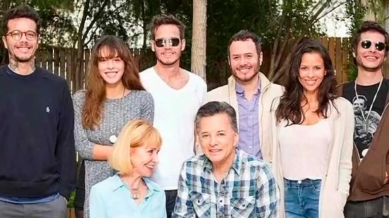 Palito Ortega, Evangelina Salazar y sus hijos (Foto: captura América TV)