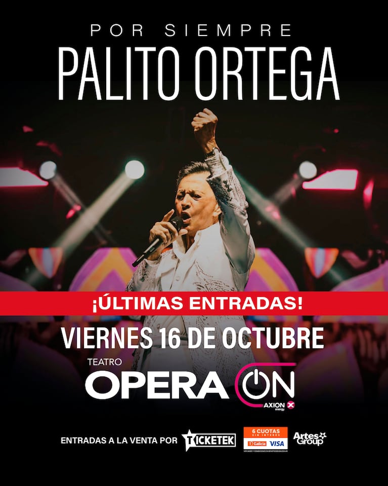 Palito Ortega presenta “Por Siempre” en el Teatro Ópera (Foto de prensa)