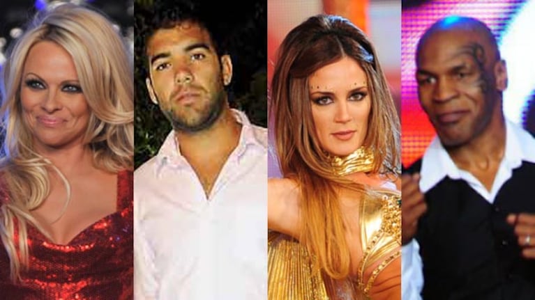 Pamela Anderson, Jorge Luengo, Paula Chaves, Mike Tyson. (Foto: Ideas del Sur.)