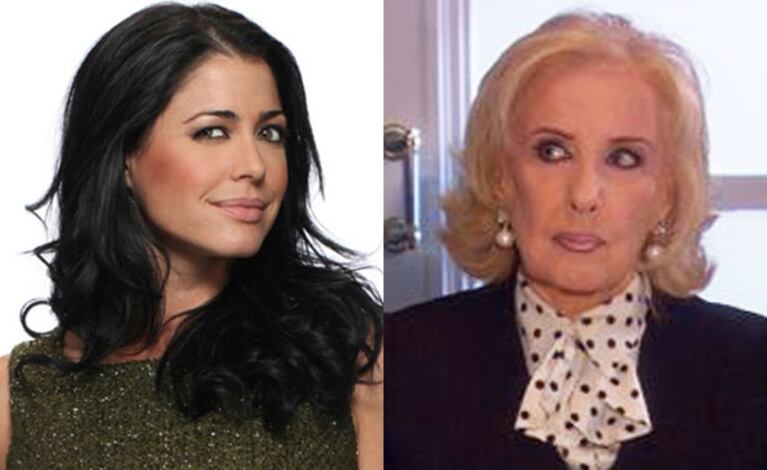 Pamela David y Mirtha Legrand: figuras de América, enfrentadas (Fotos: Web). 