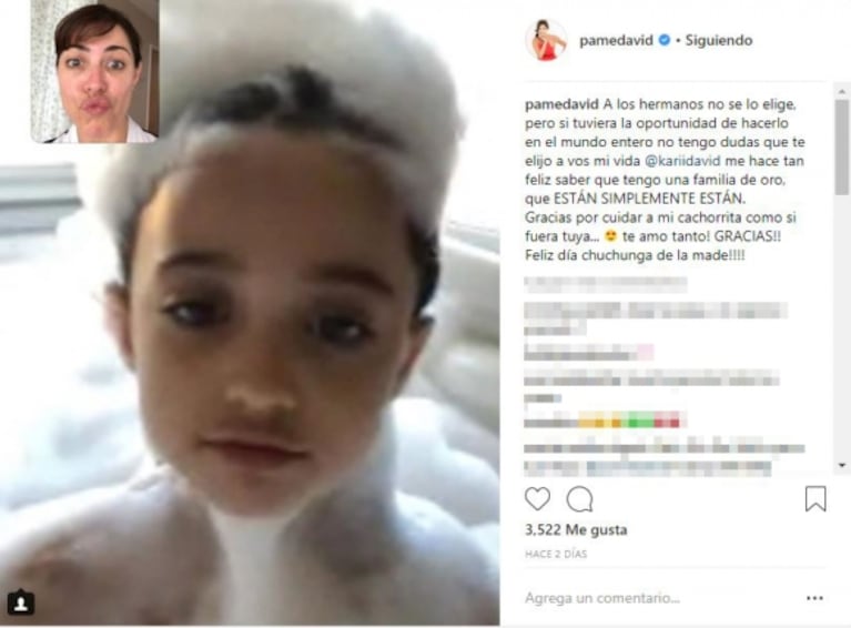 Pamela David y su agradecimiento a la pareja de su ex por cuidar a su hijo: "¡Gracias por amar a mi príncipe!"