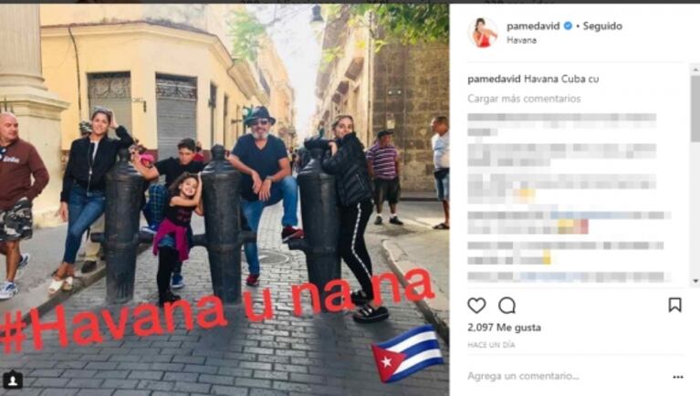 Pamela David y sus vacaciones familiares en Punta Cana, Puerto Rico y Cuba 
