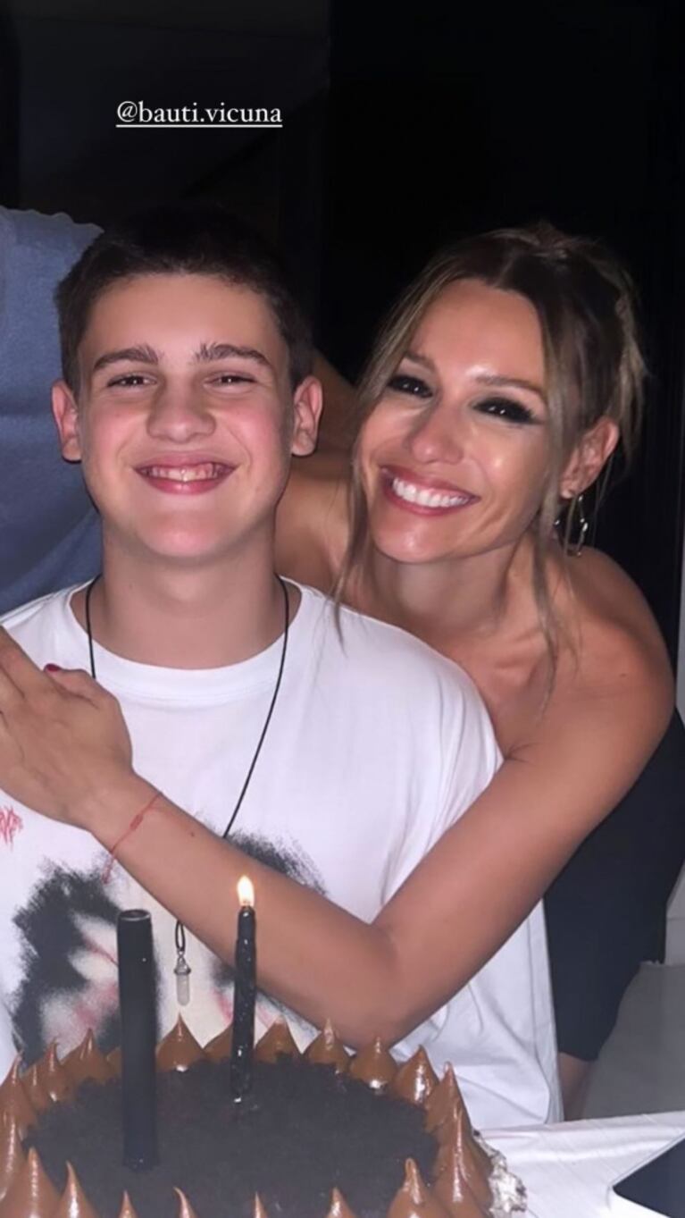 Pampita, a corazón abierto por los 15 años de su hijo Bautista: "Mi compañero de aventuras"