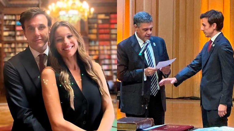 Pampita asistió  la jura de Roberto García Moritán como ministro (Fotos: Instagram @pampitaoficial)