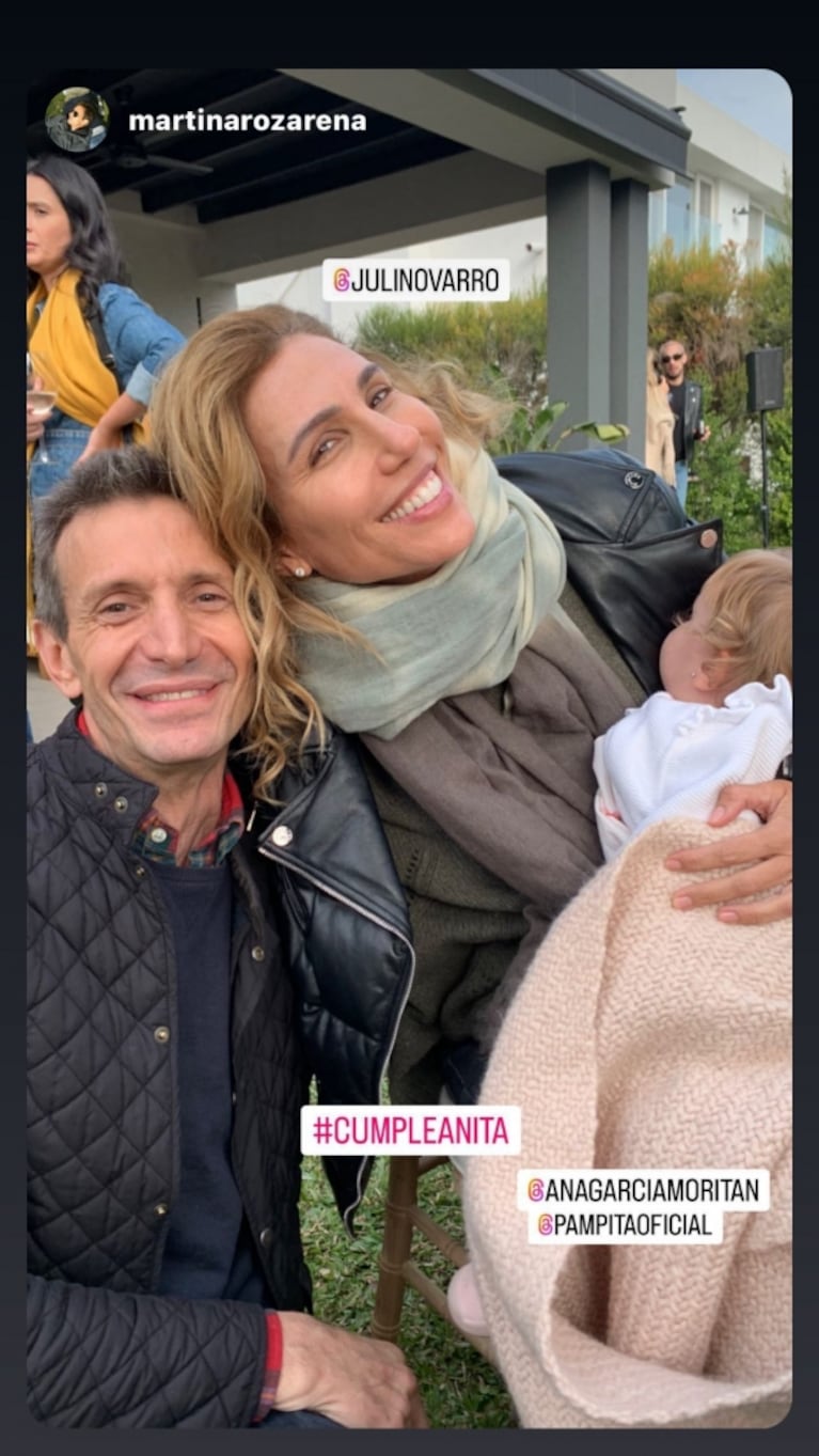 Pampita celebró el primer cumpleaños de Anita con una súper fiesta, muñecos y juegos